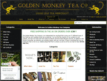 Tablet Screenshot of goldenmonkeyteacompany.co.uk